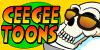 CeeGee Toons skull button
