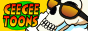 CeeGee Toons standard size skull button