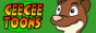 CeeGee Toons standard size stoat button