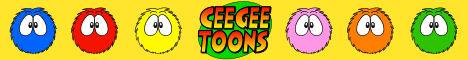 CeeGee Toons standard size fluff banner