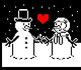 Snowman Love Scene
