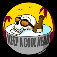Skull 'Keep A Cool Head'