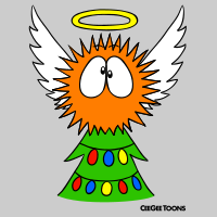 Fluffy Christmas Angel