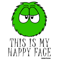 'This is my happy face'