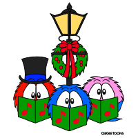 Fluffy Christmas Caroll Singers