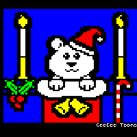 Polar Bear in Stocking