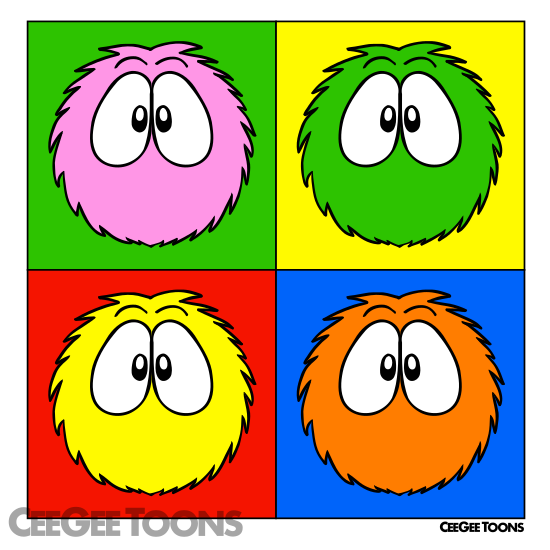 Fluffball Pop Art