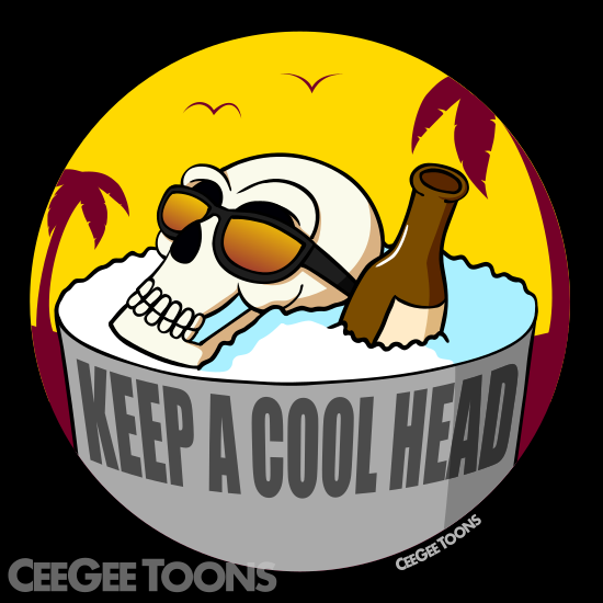 Skull 'Keep a Cool Head'