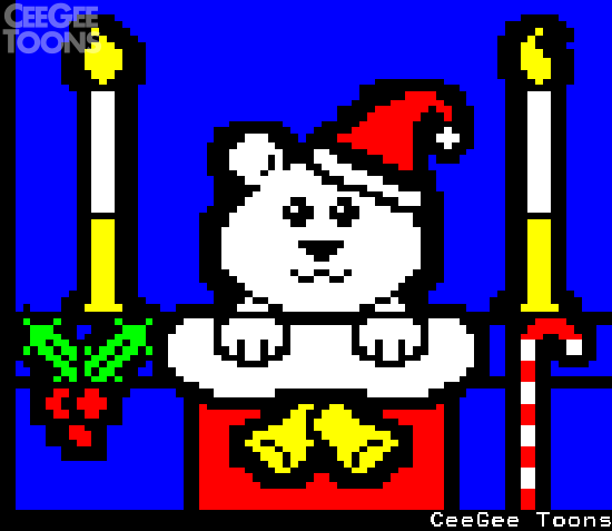 Polar Bear in Stocking